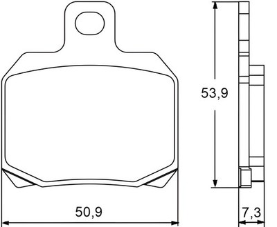 BREMSBELÄGE ACCOSSATO HINTEN FÜR MOTORRAD MORINI 11 / 5 1200 2018 > 2018 CP