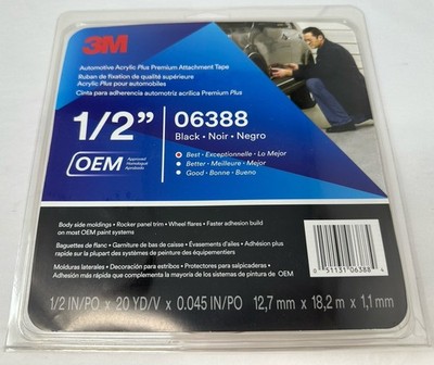 New 3M 06388 6388 Automotive Acrylic High Bond Premium Attachment Tape