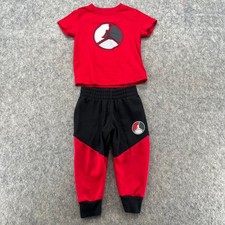 Air Jordan Toddler Boy 2 Piece Sweatpants Set Red Black 2T Jumpman