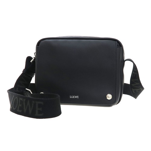 Loewe Medium BANBA73X03 Calfskin Leather Black Shoulder Bag #SAB16574