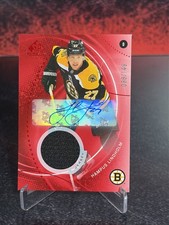 2025-26 Upper Deck SP Game Used HAMPUS LINDHOLM Red Autograph Jersey 86/149 #156