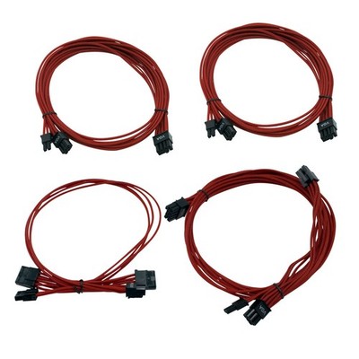 EVGA 1600W G2/P2/T2 Red Additional Power Supply Cable Set 100-CR-1600-B9