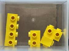 LEGO Parts - Yellow Brick 1 x 2 with Studs on 1 Side - No 11211 - QTY 5