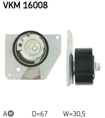 Belt Drive Timing Belt Tensioner Pulley SKF VKM 16008 Fits Renault Grand Scénic - Image 5