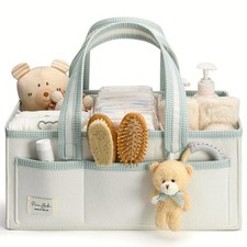 XL Diaper Caddy Organizer With Handle, Baby Shower Gifts Basket Bag, Registry...