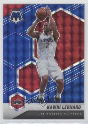 2020-21 Panini Mosaic Blue Mosaic Prizm 96/99 Kawhi Leonard #144 4p5