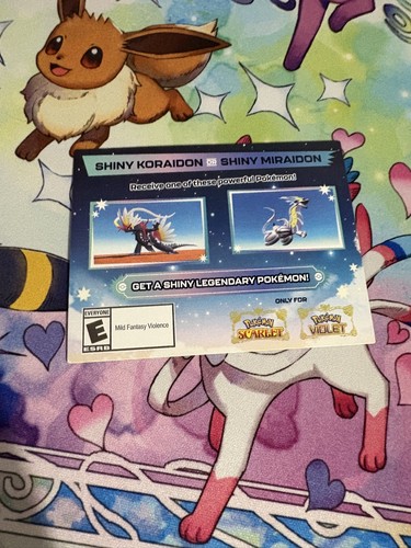 POKÉMON SCARLET / VIOLET - SHINY MIRAIDON OR SHINY KORAIDON SERIAL