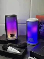 JBL Pulse 6 Bluetooth Speaker Set with LED Light Display & Wireless Microphone