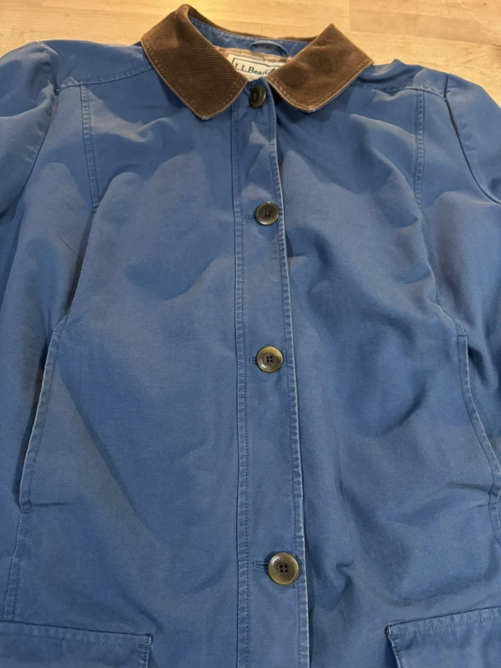 Vintage L.L. Bean men’s Chore Barn Jacket coat sz 3XL cotton plaid corduroy - Image 4 of 4