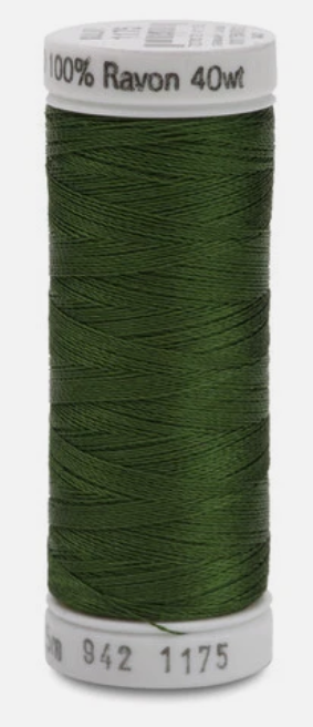 942-1175 DARK AVOCADO GUTERMANN SULKY 40wt  RAYON EMBROIDERY THREAD 250m