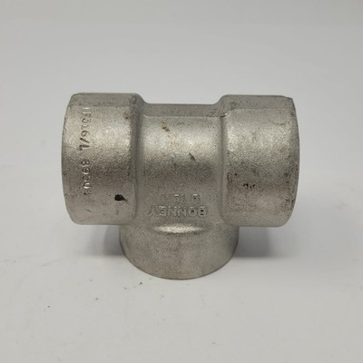 Bonney Forge 1'' Tee Fitting, F316/L Stainless Steel, 1'' ID, 3'' Length - USED