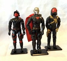 1988 Gi Joe 3.75 Action Figures Lot Cobra Destro V2 Star-viper Iron Grenadier