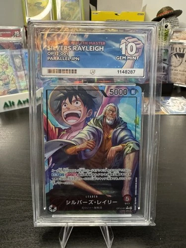 ACE 10 One Piece Card Game Silvers Rayleigh OP12-001 Alt Art Leader Japanese