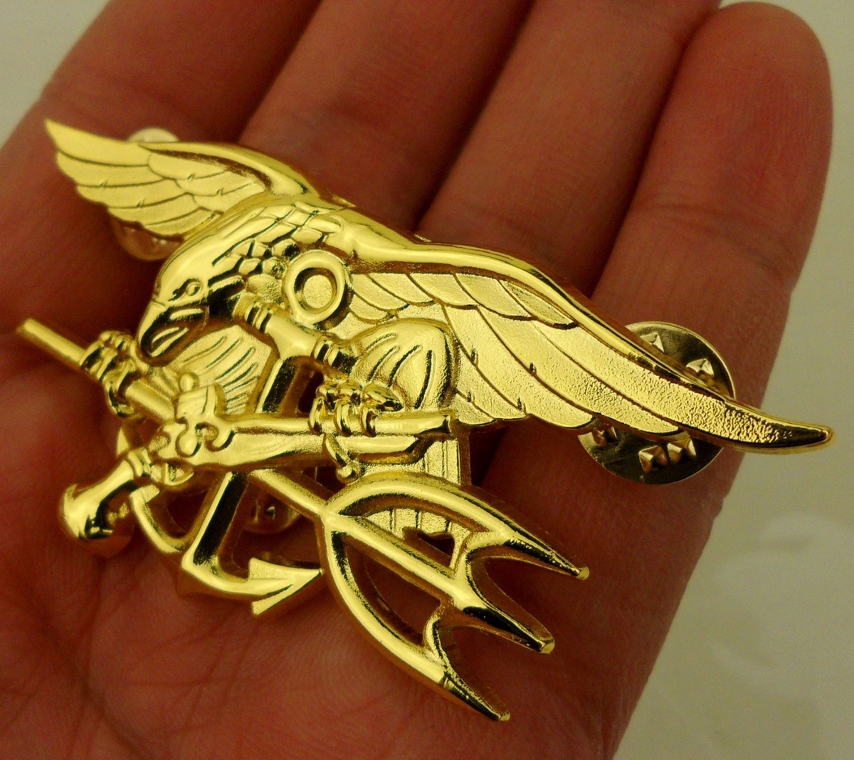 THREE U.S. Navy SEALs Badge insignia - US NAVY SEAL TRIDENT BADGE