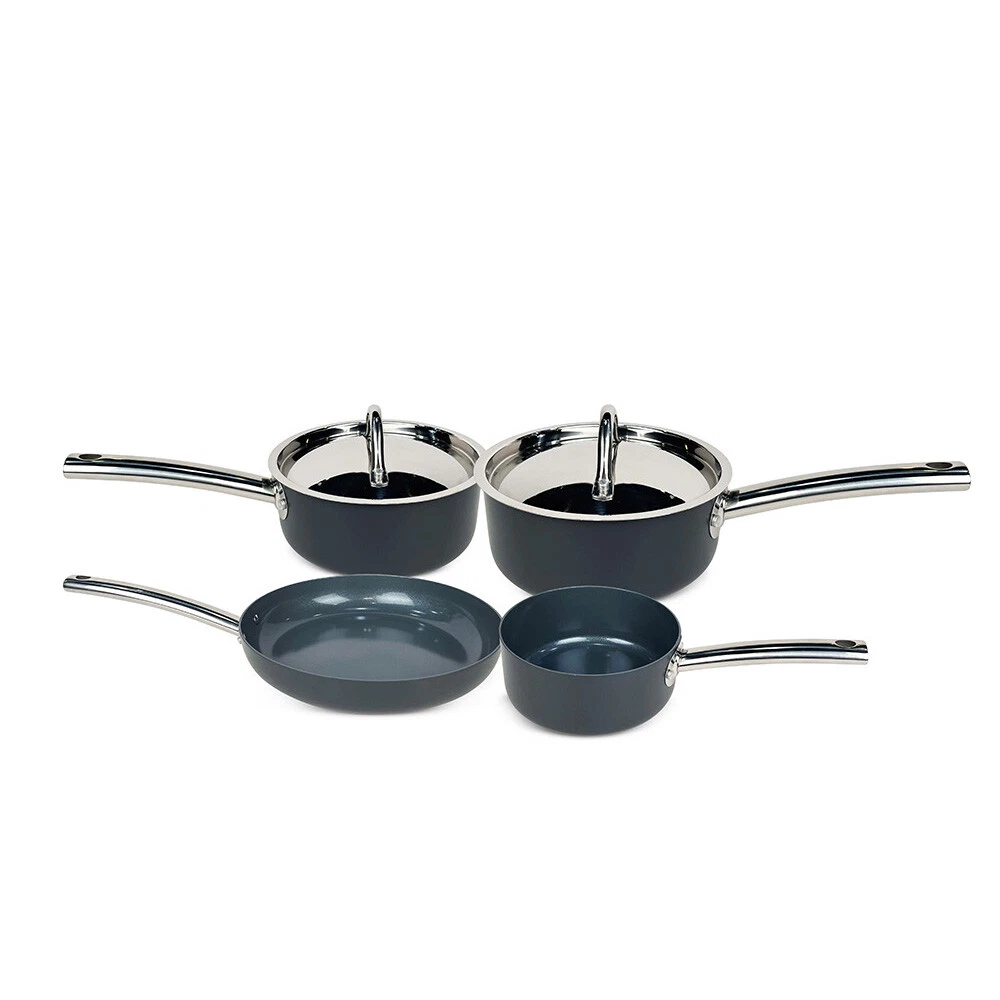 Hard Anodised 4 Piece Pan Starter Set eBay