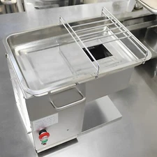 4mm Electric Stainless Steel Meat Cutter Slicer Output 200KG/H 110V 650W TJ90T-B