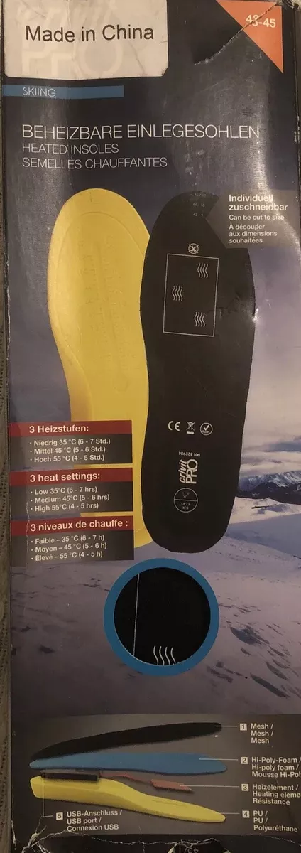 Crivit heated best sale insoles