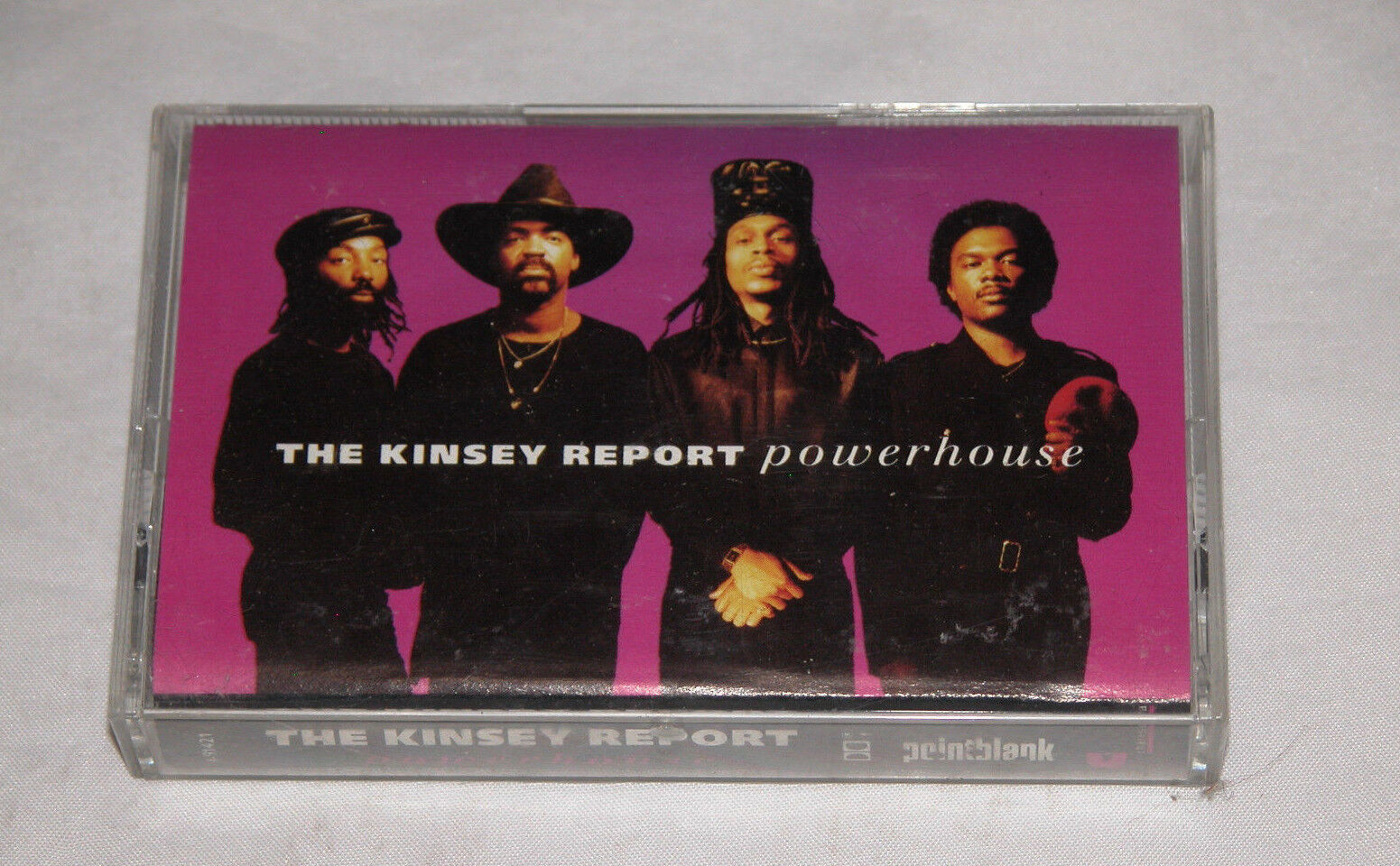 THE  KINSEY REPORT POWERHOUSE CASSETTE POINTBLANK 1990 VIRGIN Record Label GD
