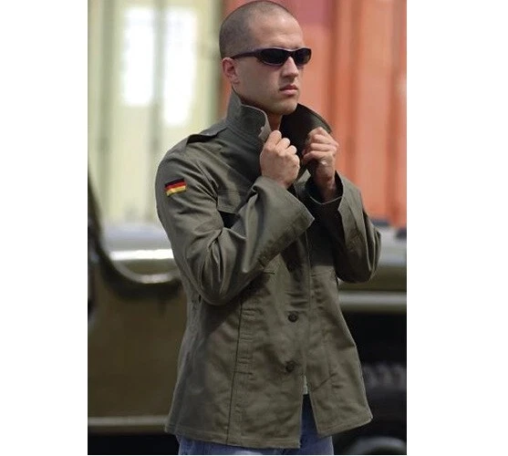 Military style shop shirt jacket