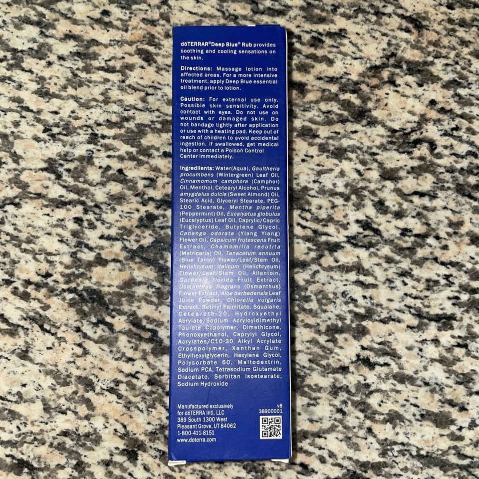 DoTerra Deep Blue Rub Topical Cream New Sealed 4oz/ 120ml eBay