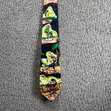 Vintage Looney Tunes Marvin the Martian Bugs Bunny Taz Tweety Golfing Tie NWOT
