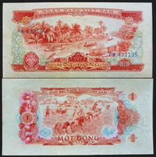 Vietnam 1 Dong 1966 Banknote World Paper Money UNC Currency Bill Note