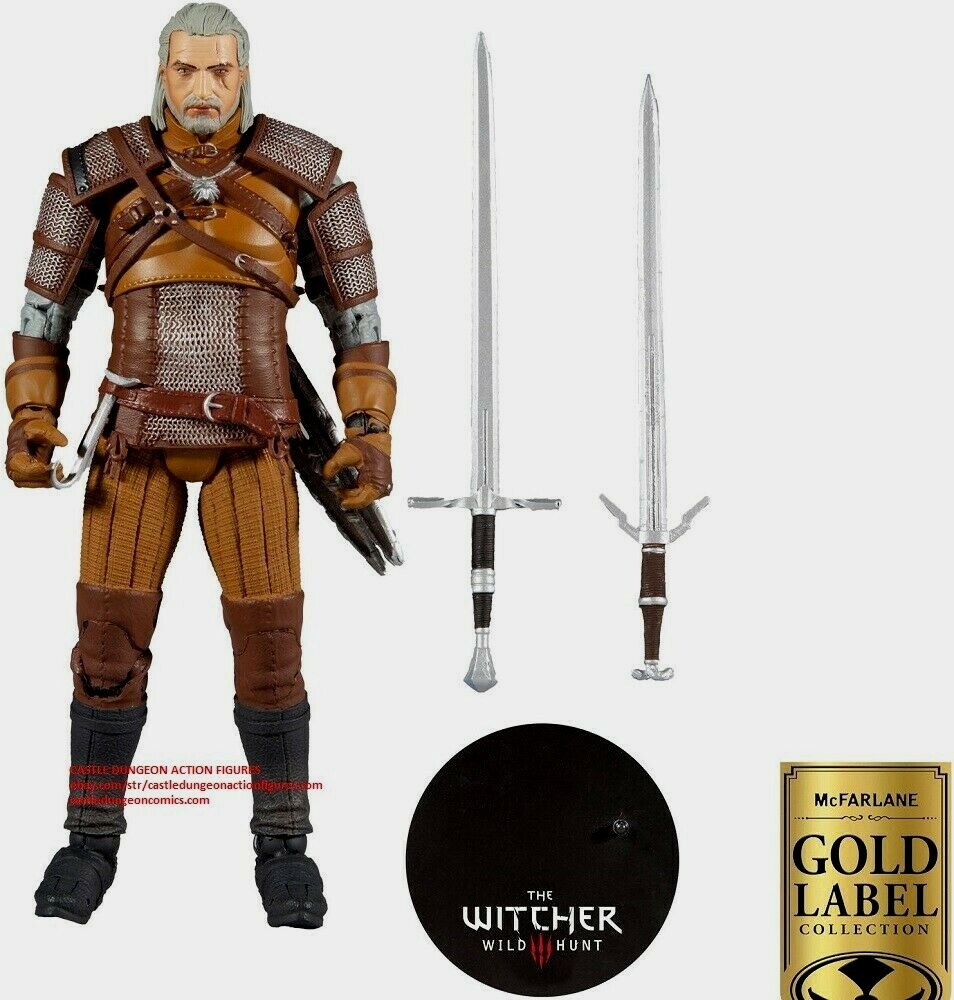 Geralt of Rivia The Witcher The Wild Hunt Series 3 Gold Label
