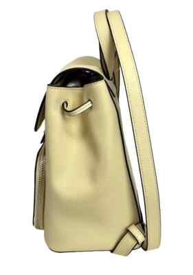 Kate Spade Kristi yellow Backpack Kate Spade Kristi Refined Grain Leather Medium Flap Backpack  main image 4
