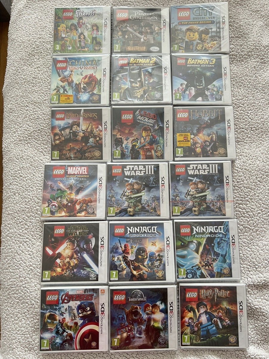 Complete Set Of 17 + 1 Lego Games For Nintendo 3DS Games New And