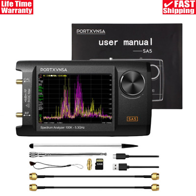 SA5 100K-5.3GHz Handheld Spectrum Analyzer Signal Generator with 32G Memory Card