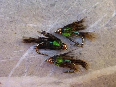 4 St. Goldkopf MAGIC-SPECIAL Nymphen # 10 Top Regenbogen-Bach-Forelle Saibling - Bild 1 von 2
