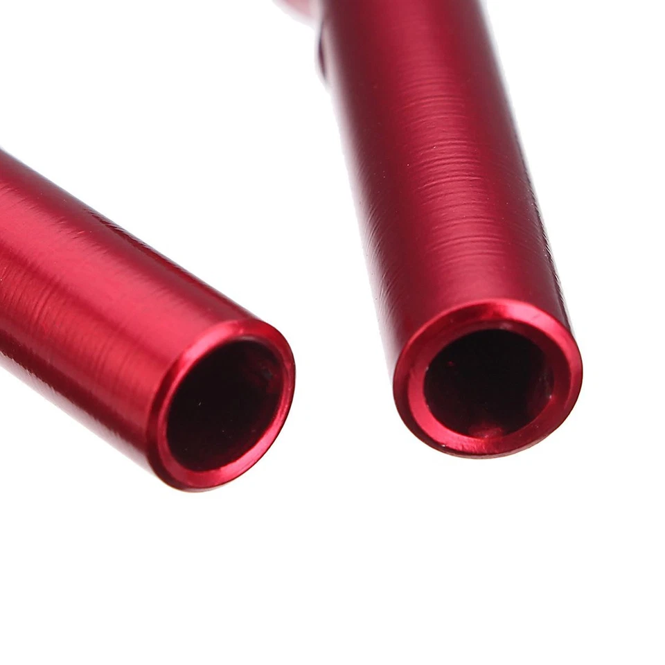 2pcs Red Aluminum Car Interior Accessories Door Lock Stick Knob Pull Pins Cover Foto 4 de 4