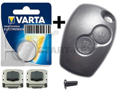2Tasten Schlüssel Gehäuse Batterie für Dacia Dokker Sandero Logan Lodgy duster