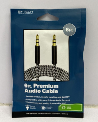 Bytech 6ft Premium Audio Cable