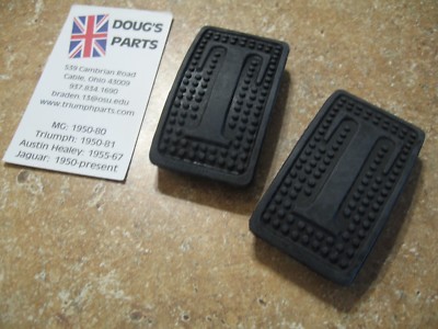 Triumph TR3 TR4 TR250 TR6 GT6 Spitfire TVR Clutch and Brake Pedal Pads NEW