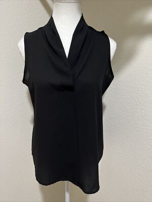 Dex The Suit Shop Sleeveless Sheer Black Womens Size small v neck