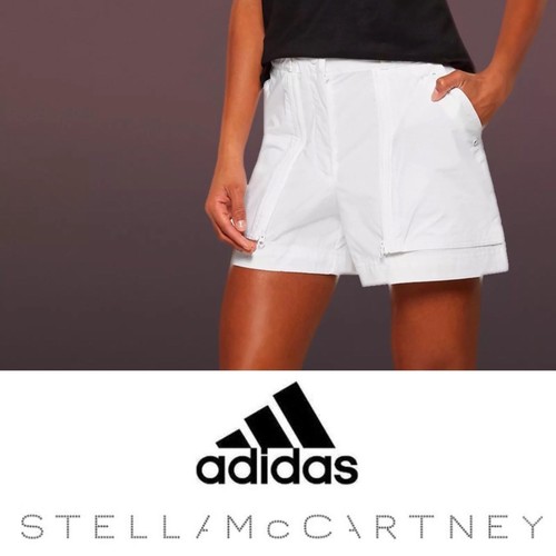 Adidas Stella Mccartney Donna Pantaloncini Tela Bermuda 100% Cotone | eBay