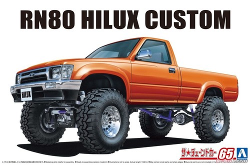 Aoshima 58022 1/24 Toyota RN80 Hilux Custom Pickup Truck Car Plastic Model - Picture 3 of 15