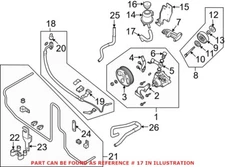 Genuine OEM Power Steering Reservoir Hose for Nissan Frontier S 4.0 V6 11-19