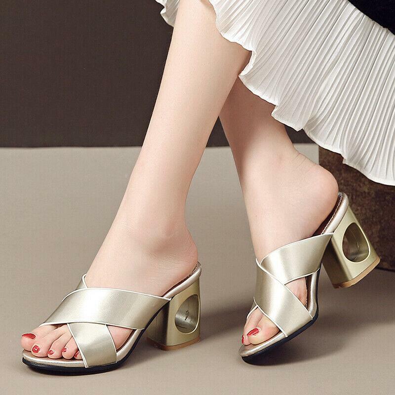 PANTOFOLA D’ORO Sandali taglie forti ciabatte donna moda slingbacks scarpe tacco a blocco festa