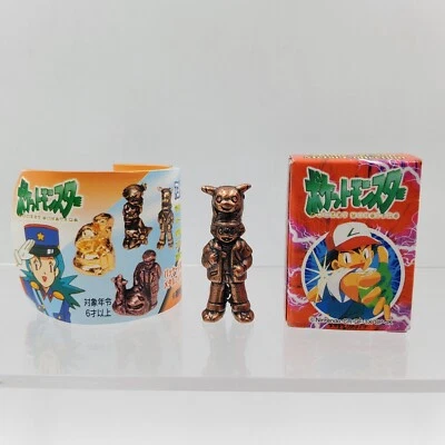 1999 Nintendo Pokemon Ash Ketchum & Pikachu Copper Metal Collection Anime Figure - Photo 1/4
