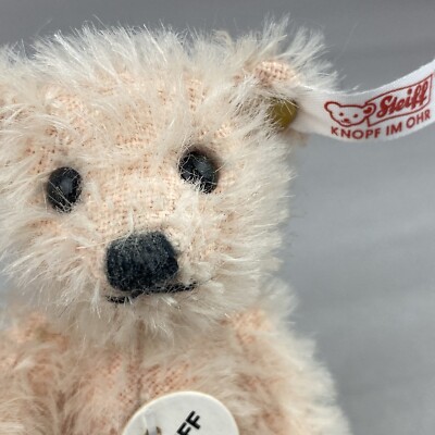 Steiff Club Teddy Bear 2003 - Pale Pink Mohair - 7cm - EAN:420375