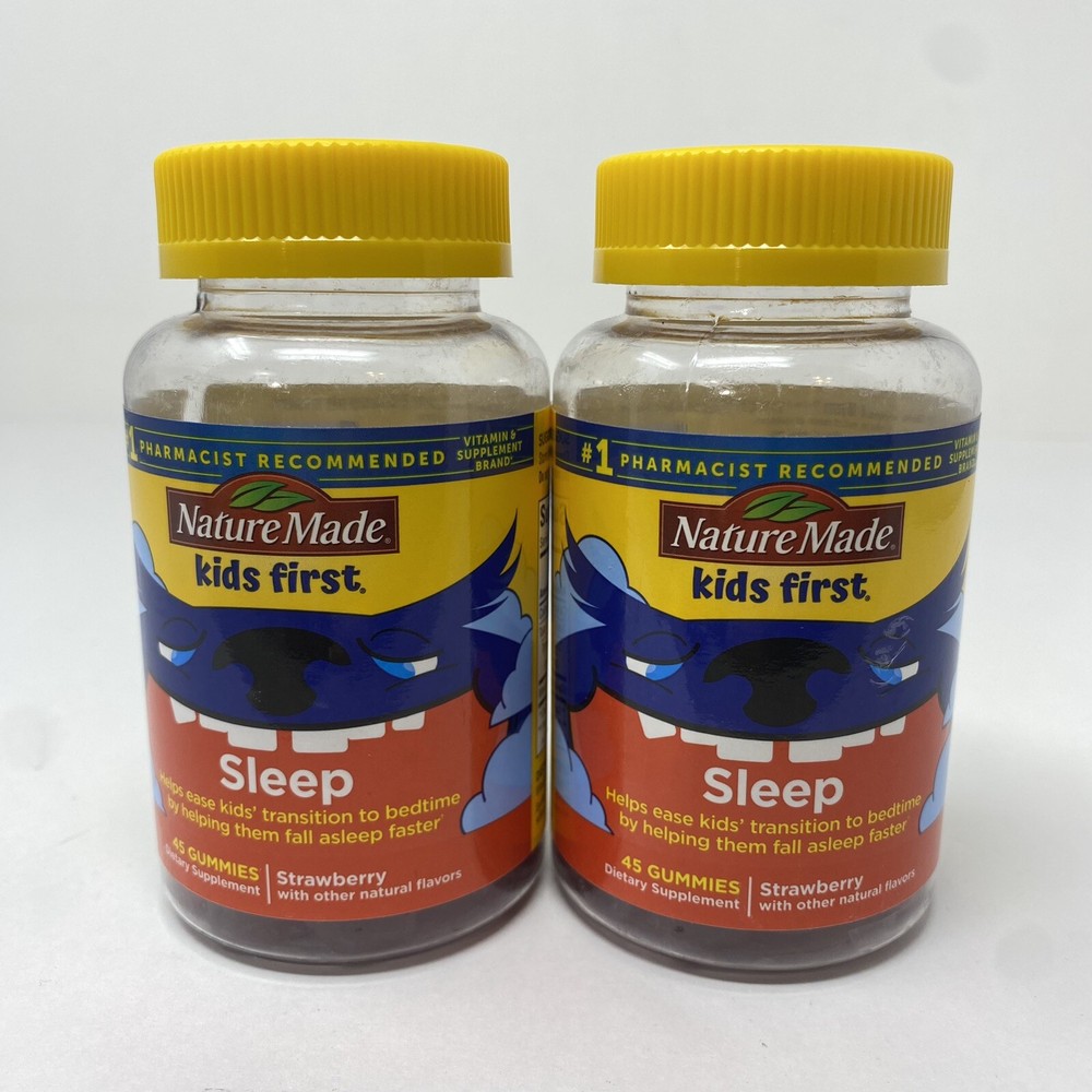 Nature Made Kids First Sleep, Strawberry Flavor 90 Gummies Total Exp 07/2025