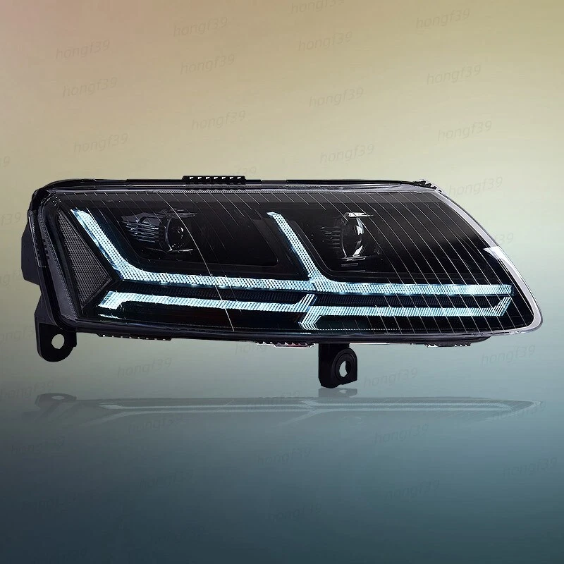 For 2004-2011 Audi A6 A6L C6 S6 LED DRL Headlights With Sequential Turn Signal - Imagem 3 de 4
