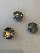 New 1955 1956 1957 1958 1959 GMC Truck Chrome Steel Dash Hole Plugs 3 Free Ship