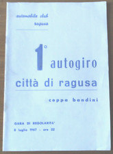 R267] Fascicolo 1° AUTOGIRO CITTÀ DI RAGUSA ACI COPPA BANDINI 1967 - REGOLAMENTO
