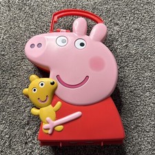 2003 Original Peppa Pig Travel Case W/ Carrying Handle No Figures