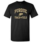 Purdue Boilermakers Arch Logo Track & Field Collegiate Team T Shirt - Black