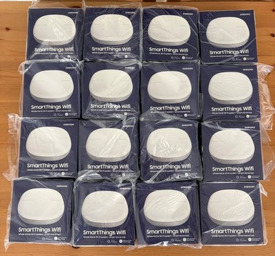 Lot of 16 Samsung ET-WV525BWEGUS SmartThings Wi-Fi Mesh Router, White