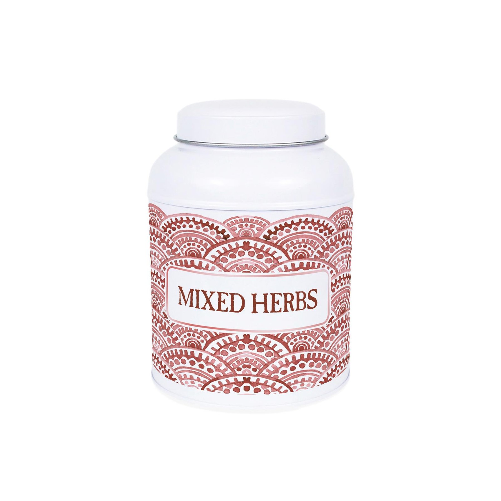Purely Home Painted Scales Mixed Herbs Canister - Small Domed Lid Kitchen Storage Jar - Mixed Herbs / 110G - Image 2
